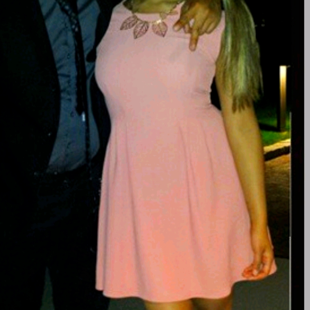 Top Shop - Salmon Pink/Peach Dress